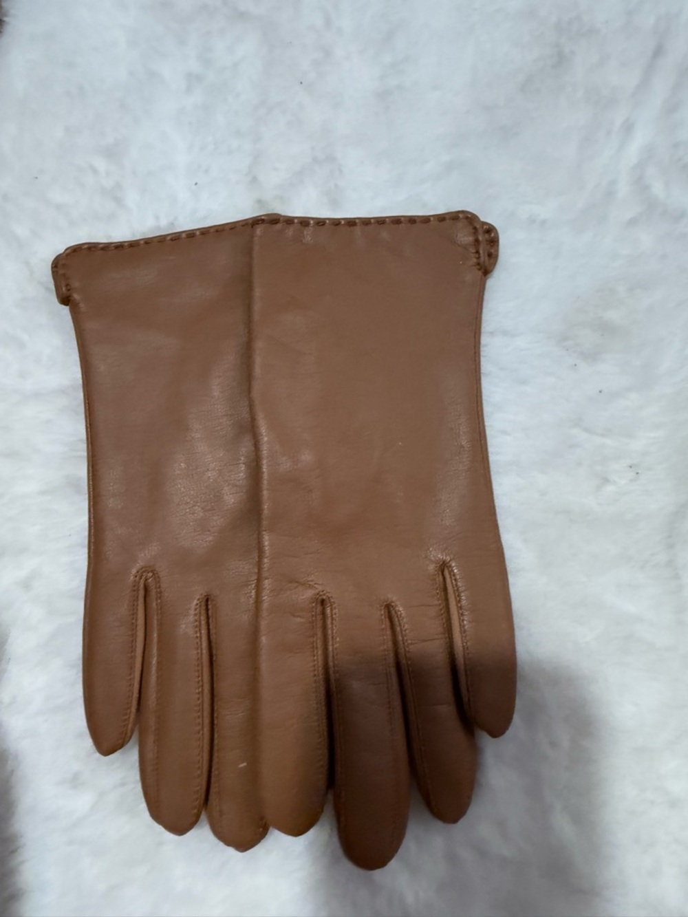 Classic Brown Leather Gloves